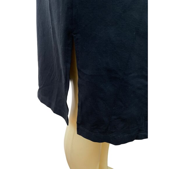 Gap Maternity Black Short Sleeve Tie-Back Midi Dress Size M - Picture 5 of 8